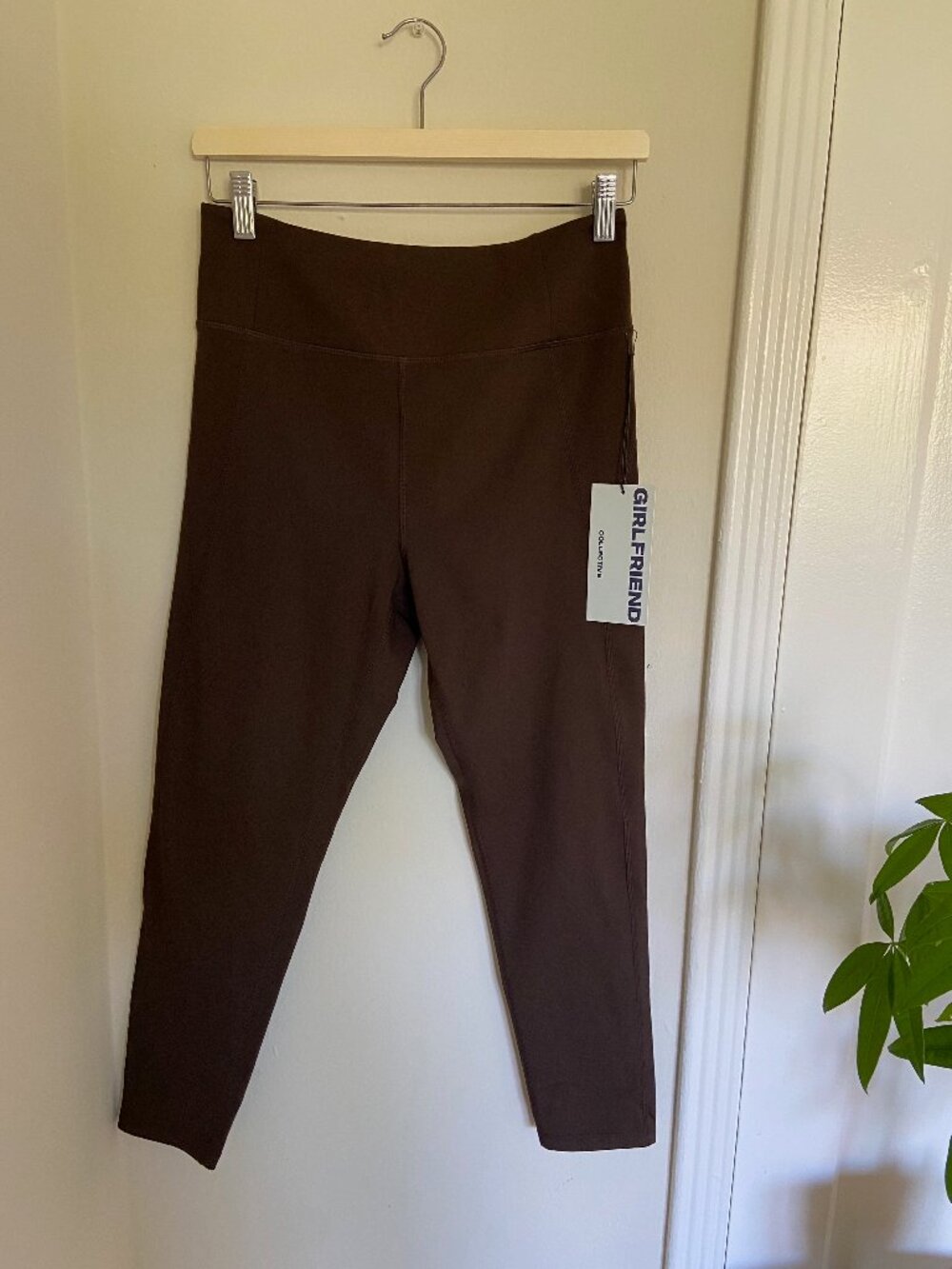 NWT Girlfriend Collective Compressive High-Rise Legging - Umber Brown